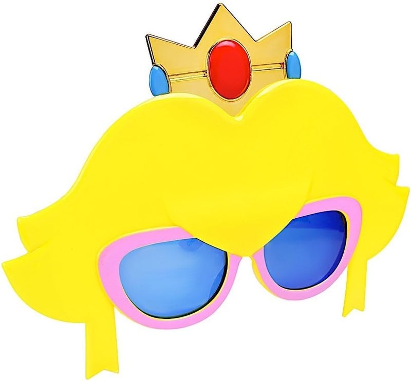 Sun-Staches Official Super Mario Sunglasses | Mario Luigi Peach Bowser Yoshi Wario or Waluigi Costume Accessory | Fits Most - Image 4